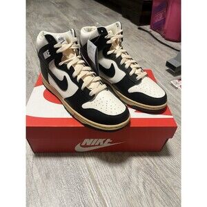 Size 9.5W/8M - W Nike Dunk High Vintage Black - NEW IN BOX - "Vintage Panda"